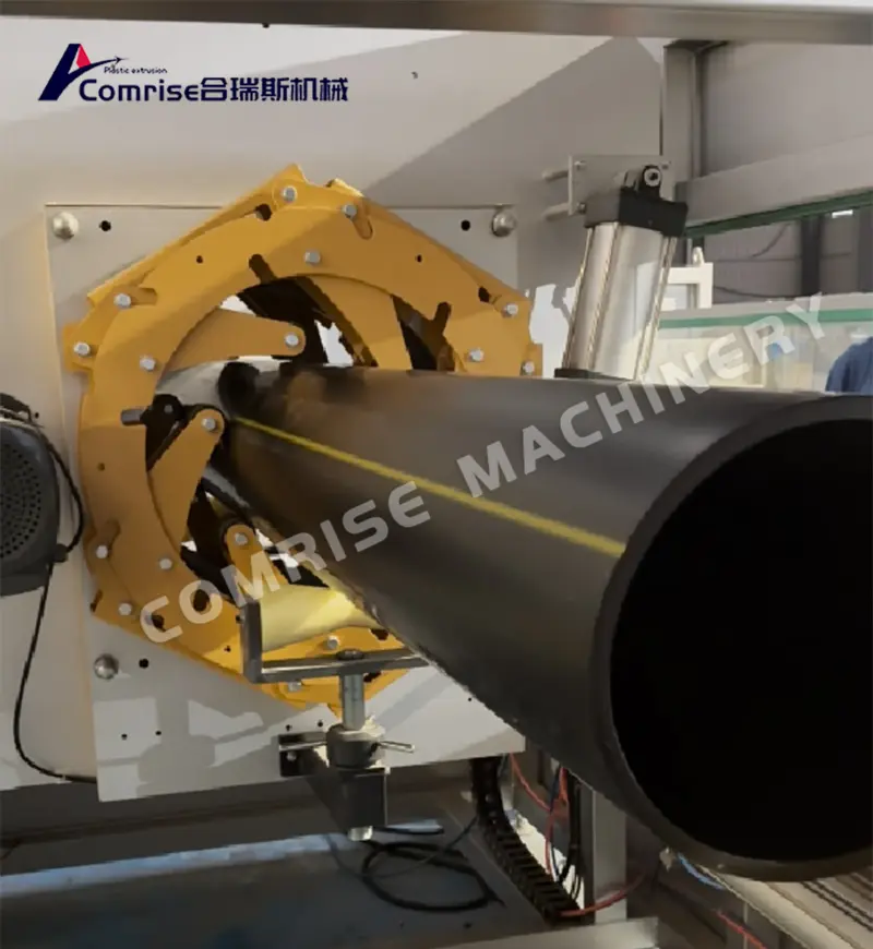 Der Test der 200–500 mm HDPE-Rohrmaschine wurde zur Kundenzufriedenheit abgeschlossen